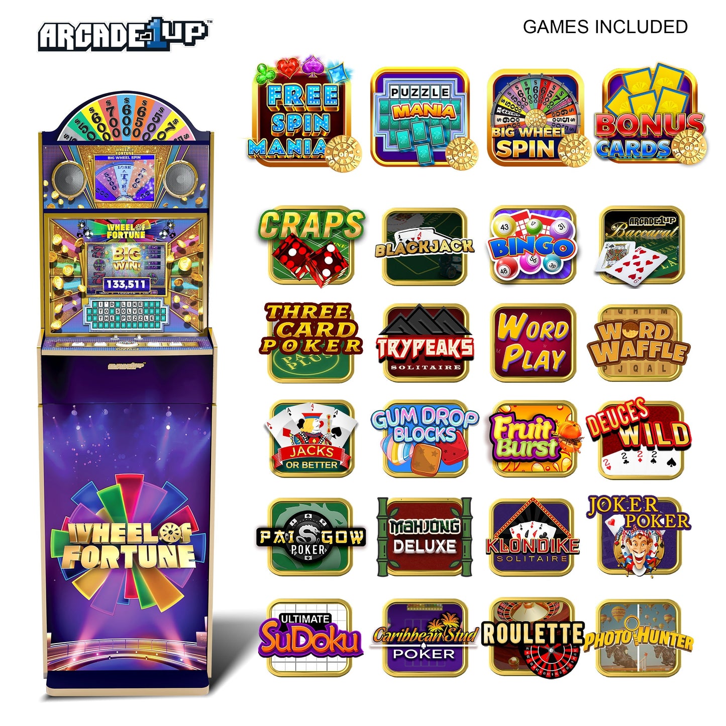 Wheel of Fortune Casinocade Deluxe Arcade Machine