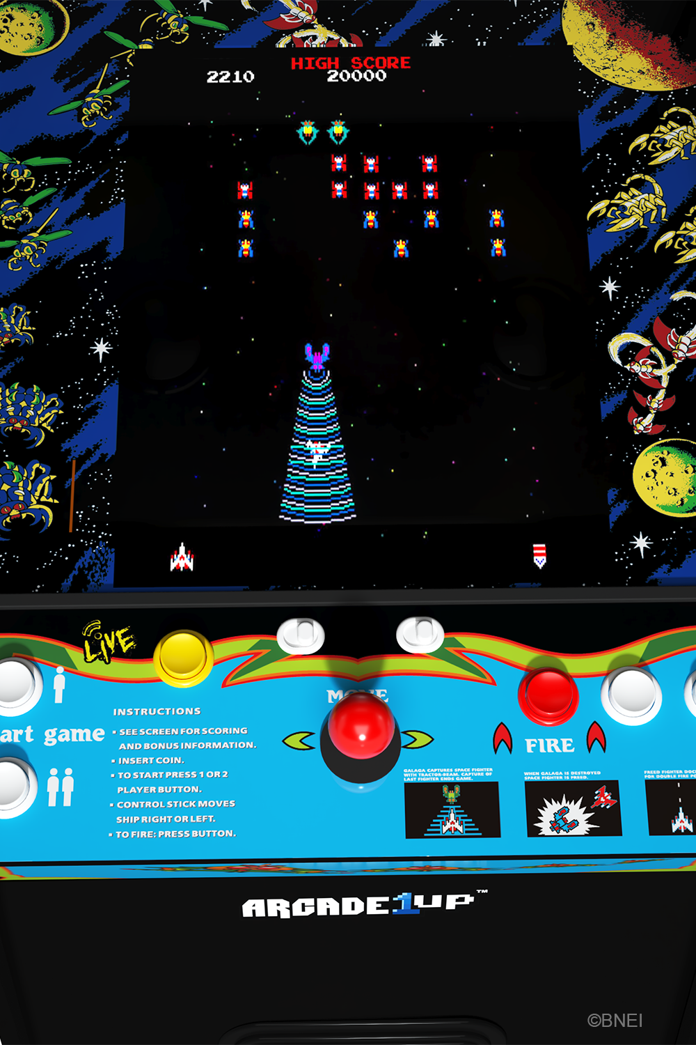 GALAGA Deluxe Arcade Machine