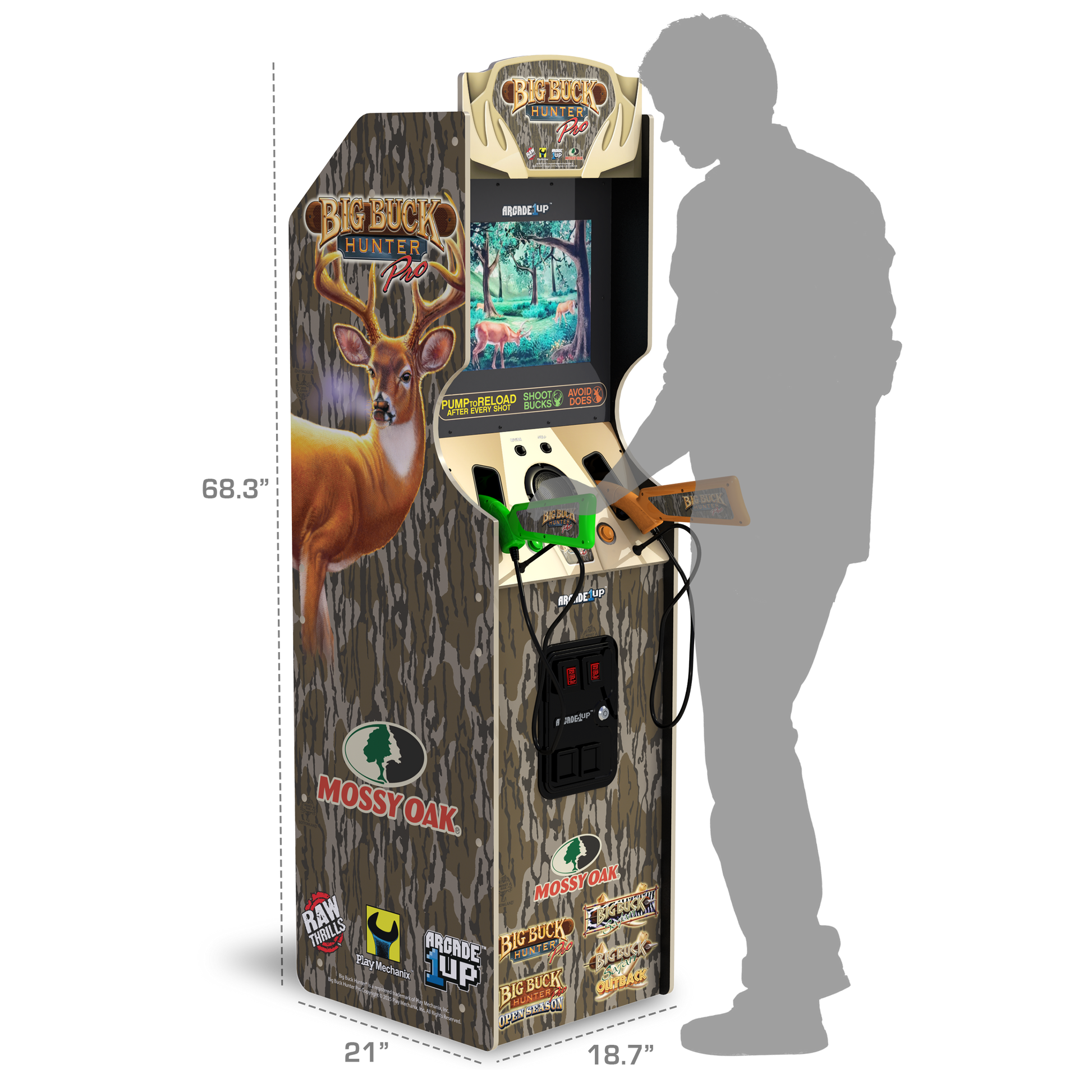 Big Buck Hunter Mossy Oak Deluxe Arcade Machine